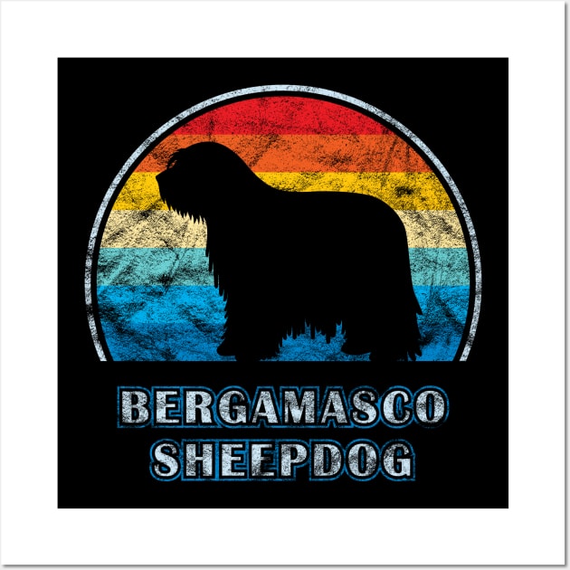 Bergamasco Sheepdog Vintage Design Dog Wall Art by millersye